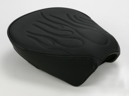 Drag Specialties - Drag Specialties Solo Rear/Pillion Seat - Wide - Flame Stitch - 0801-0468