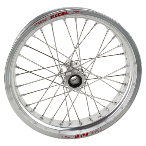 Excel - Excel Pro Series G2 Front Wheel Set - 17x3.50 - Silver Hub/Silver Rim - 2F7LS40