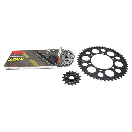 RK - RK Quick Acceleration Chain Kit with Steel Sprocket - Natural - 4067-039P
