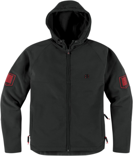 Icon - Icon Hoodlux Jacket - 3050-1786 - Black - Large