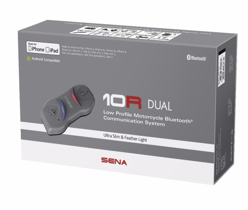 SENA - SENA 10R Low Profile Headset W/ Intercom - Dual - 10R-02D