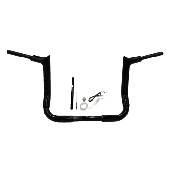 Fat Baggers, Inc. - Fat Baggers, Inc. 1-1/2in. EZ Install Pointed Top Handlebar Kit - Black - 819012-B
