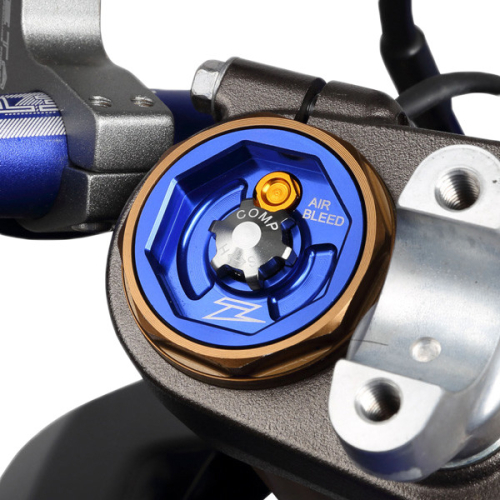 ZETA - ZETA Fork Caps - Blue - ZE56-10026