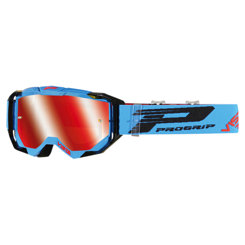 Pro Grip - Pro Grip 3303 Vista Goggles - PZ3303TNFL - Turquoise/Black / Mirrored Lens - OSFA