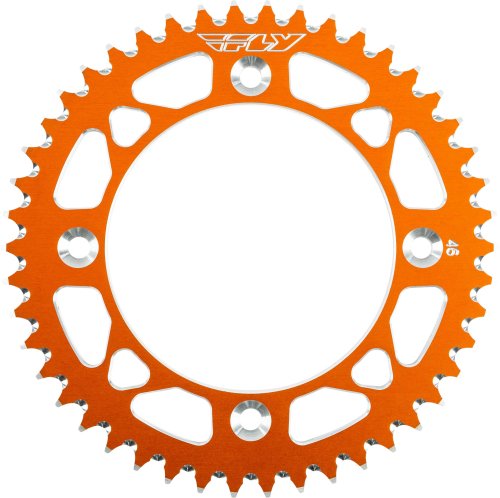 Fly Racing - Fly Racing Aluminum Rear Sprocket - Orange - 46T - 314-46 ORG