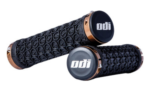 SDG - SDG Hansolo Lock-On Grips - 130mm - Black/Gold - D30SDB-K