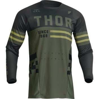 Thor - Thor Pulse Combat Youth Jersey - 2912-2179 - Army/Black - 2XS