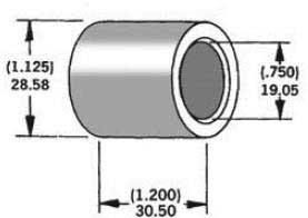 HardDrive - HardDrive 3/4in. Axle Spacers - 1.200in. W - Zinc - 339294