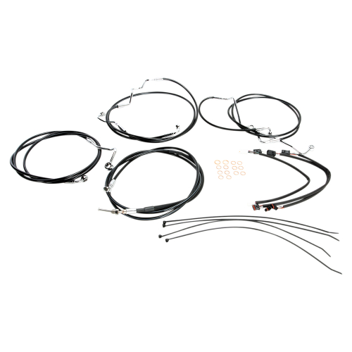 Magnum - Magnum Black Vinyl XR Handlebar Installation Kit for 12-14in. Ape - 489691