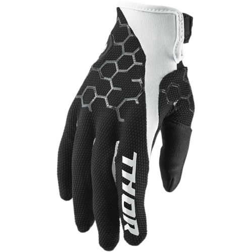 Thor - Thor Draft Gloves - 3330-4621 - Black/White - Small