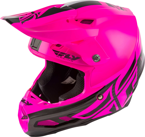 Fly Racing - Fly Racing F2 Carbon MIPS Shield Helmet - 73-4249-6 - Black/Pink - Medium