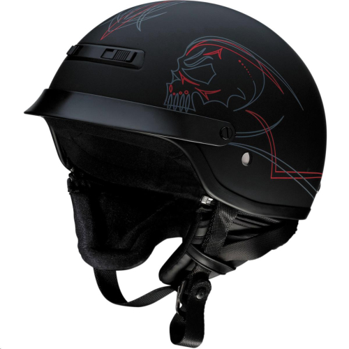 Z1R - Z1R Nomad Evilocity Helmet - 0103-1254 - Matte Black/Red/Gray - Medium