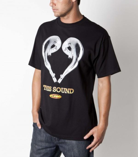 FMF Racing - FMF Racing Love Sound T-Shirt - F211S18106BLKL - Black - Large