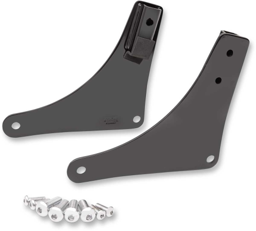 Khrome Werks - Khrome Werks Sissy Bar Sideplates - Black - 263860