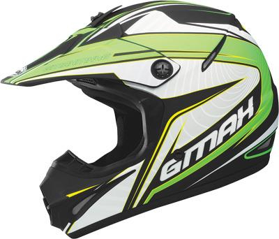G-Max - G-Max GM46.2Y Coil Youth Helmet - G3464620 TC-23F - Flat Black/Flo Green - Small
