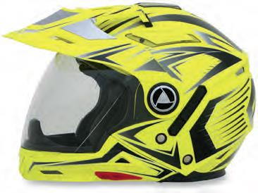 AFX - AFX FX-55 7-in-1 Graphics Helmets - 0104-1612 - Hi-Vis Yellow Multi - Medium