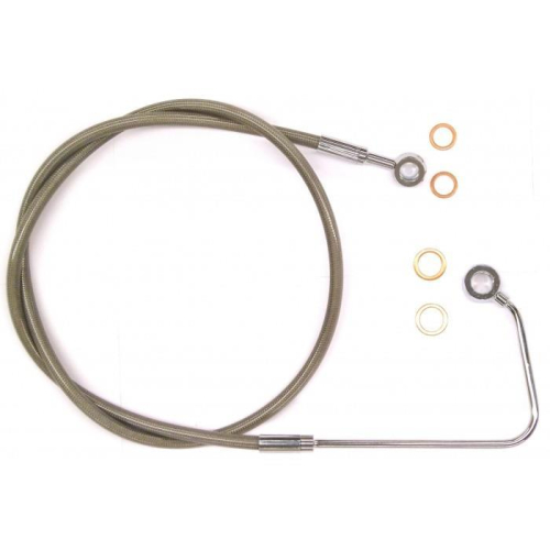 Magnum - Magnum Clear Coated XR Stainless Upper Front Brakeline Kit - 42-11/16in. Total Length - SSC141138