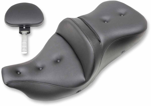 Saddlemen - Saddlemen Extended Reach Heated Road Sofa Pillow Top Seat with Drivers Backrest - 808-07B-183BRHC