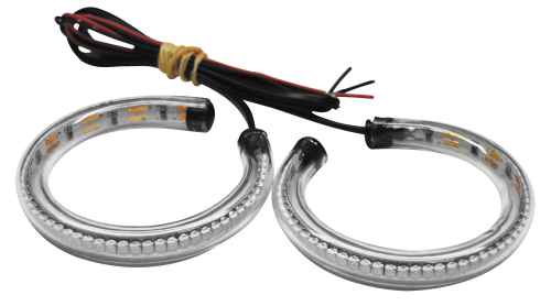 New Rage Cycles - New Rage Cycles Rage 360 LED Front Turn Signal - 37mm - Clear - RAGE-360-37