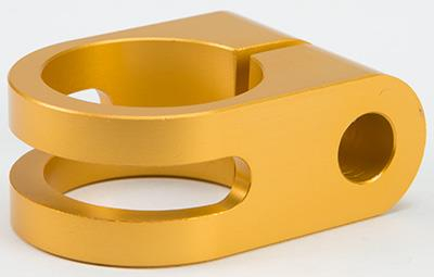 Rooke Customs - Rooke Customs 1in. Slotted Mirror Mount - Gold - R-MM100-S6