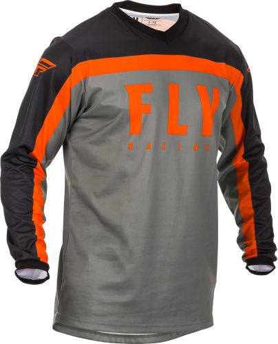 Fly Racing - Fly Racing F-16 Youth Jersey - 373-925YS - Gray/Black/Orange - Small