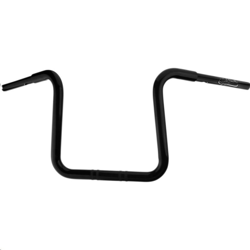 Cyclesmiths - Cyclesmiths 1-1/4in. California Lane-Splitter Ape Handlebar for 1-1/4in. Clamp Area - 12in. Rise - Gloss Black - 113CA12NSBP