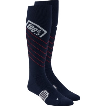 100% - 100% Hi Side Riding Socks - 20054-00003 - Navy - SM-MD