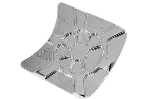 LA Choppers - LA Choppers Fusion Inspection Cover Insert - Artistic Chrome - LA-F440-04
