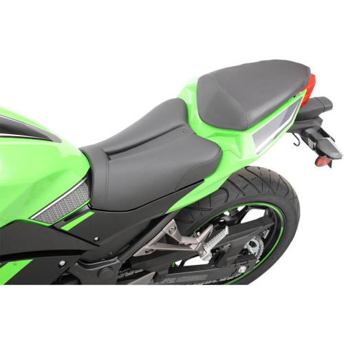 Saddlemen - Saddlemen Gel-Channel Track - CF One-Piece Solo Seat with Rear Cover - 0810-K058