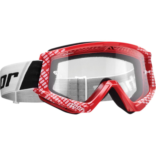 Thor - Thor Combat Cap Goggles - 2601-2366 - Red/White - OSFM