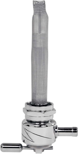 Pingel - Pingel Power-Flo Fuel Valve - 22mm Round - 180 Deg. Outlet Facing Inward - Lightning - 6311-CL