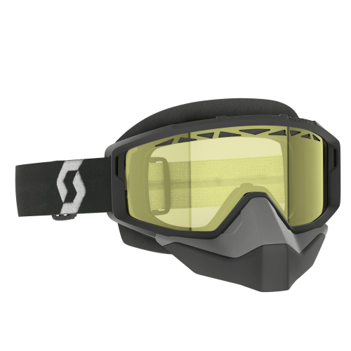 Scott USA - Scott USA Primal Snowcross Goggles - 278606-1007029 - Black/White/Yellow Lens - OSFM