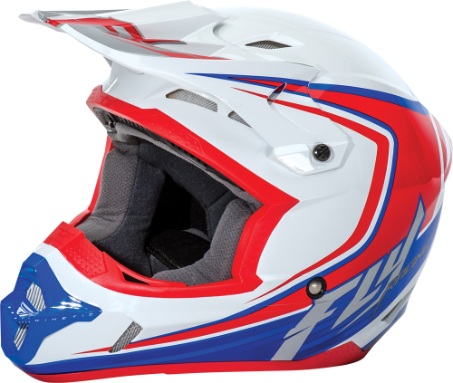 Fly Racing - Fly Racing Kinetic Fullspeed Helmet - 73-33732X - White/Red/Blue - 2XL