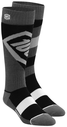 100% - 100% Riding Torque Socks - 2400700117 - Black - 6-9