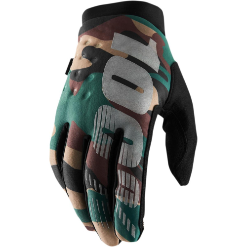 100% - 100% Brisker Youth Gloves - 10016-061-07 - Camo - X-Large