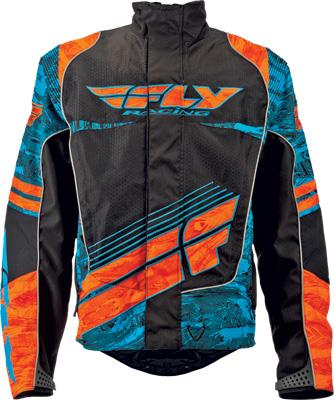Fly Racing - Fly Racing SNX Wild Jacket - 470-2171L - Blue/Orange - Large
