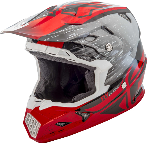 Fly Racing - Fly Racing Toxin Resin Helmet  - 73-8522-7-L - Red/Black - Large