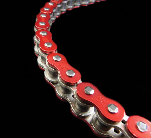 EK Chain - EK Chain 525 ZVX3 Series ZX-Ring Chain - 160 Links - Red - 525ZVX3-160AR