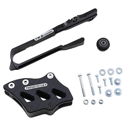 T.M. Designworks - T.M. Designworks Dirt Cross Multi-Purpose Chain Slide-N-Guide Kit FE2 Guide - Black - SCP-OR3-BK