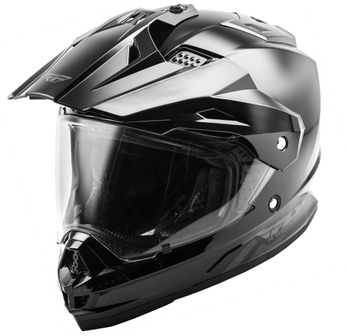 Fly Racing - Fly Racing Trekker Solid Helmet - 73-70102X - Black - 2XL