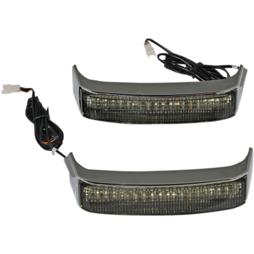 Custom Dynamics - Custom Dynamics Sequential Bagz Saddlebag Lights - Gloss Black/Smoke Lens - CD-SBSEQ-SS8-BS