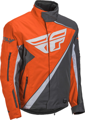 Fly Racing - Fly Racing SNX Pro Jacket - 470-4088L - Orange/Gray - Large