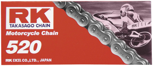 RK - RK 520 M Standard Chain - 114 Links - Natural - 520-114