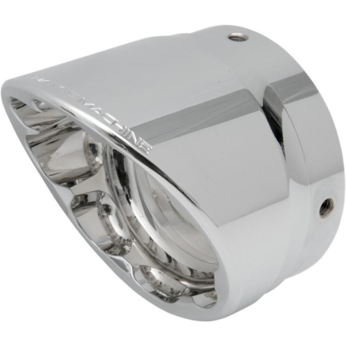 Performance Machine - Performance Machine Elite Exhaust End Cap for Rinehart 4in. Slip-On - Slash - Chrome - 02042015SLA-CH