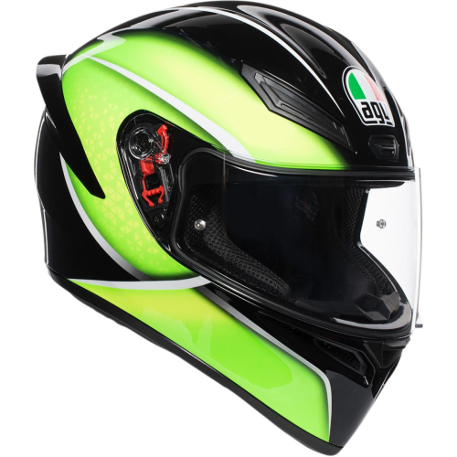 AGV - AGV K-1 Qualify Helmet - 0281O2I000406 - Black/Lime - MS