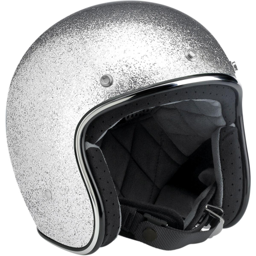 Biltwell Inc. - Biltwell Inc. Bonanza Solid Helmet - BH-SIL-DOT-LG - Silver - Large
