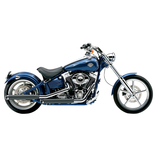 Cobra - Cobra 3in. Slashcut Slip-On Mufflers - Black - 6003B
