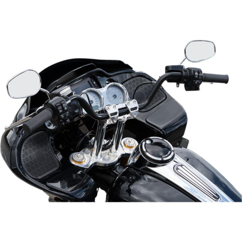 MJK Performance - MJK Performance Complete Handlebar Riser Kit - 10in. Pullback - Machine Finish - P-4468
