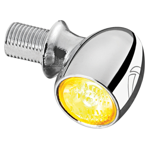 Kuryakyn - Kuryakyn Atto Front/Rear Marker Light by Kellermann - Clear Lens/Amber LED/Chrome Housing - 2521