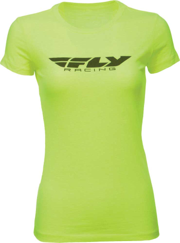 Fly Racing - Fly Racing Corporate Womens T-Shirt - 356-03732X - Neon Yellow - 2XL